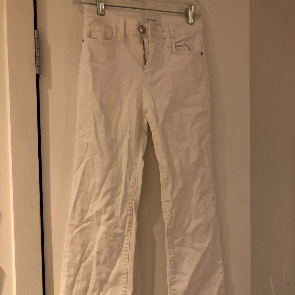 CURRENT/ELLIOTT WHITE FLARE JEANS